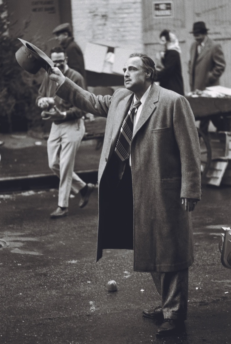 Brando on the set 